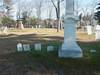 NUTT family stones including monument