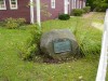 Plaque in front of Stark House, Manchester NH