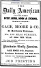 The Daily American // Manchester Weekly American, both published by Gage, Moore & Co. - 1864 Advertising