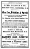 James Baldwin & Co., manufactureres / Manchester Machine Card Factory, Bisco & Denny - 1864 Advertising