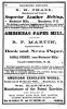 B.H. Chase, Amoskeag Paper Mill, American Excelsior Works - 1864 Advertising
