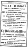 Daily Mirror & The Dollar Weekly Mirror and Journal of Agriculture - John B. Clarke editor and proprietor - 1864 Advertising