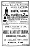 Boot and Shoe Manufacturers -- John Cayzer // Boyd, Corey & Co. - 1864 Advertising