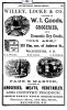 Groceries, Dry Goods, Meats, Etc. -- Willey, Lock & Co // Page & Martin - 1864 advertising