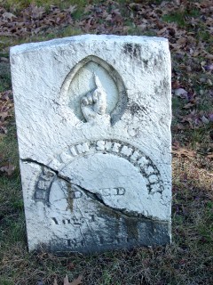 Tombstone in Merrill Cemetery, Manchester NH