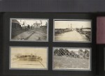 Possibly Manchester NH area - series of 4 photographs, 2 appear to be a toll bridge (I was not aware Manchester had these) across a river. A boat in the 3rd picture and possibly a pen with peacocks last photo.