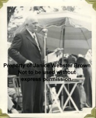 NH Gov Charles Dale speaking at the 1946 Merrimack Bicentennial Celebration