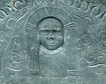 Tombstone detail in Merrimack NH