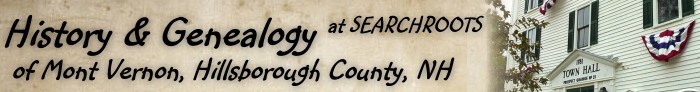 History and Genealogy of Mont Vernon, Hillsborough County NH