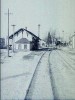 Old photograph of Peterborough NH  train station