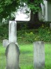 2004 photograph of tombstones in St. Peter's Church graveyard