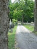 2004 photograph of path in the "Village Cemetery" in Peterborough NH