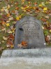 Tombstone - Adaline Gould, wife of David Gould, died 2 December 1906 ae 88 years, 11 ms.