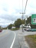 Looking north on highway by Town Hall