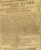 1831 newspaper - advertising Boston Suffolk House