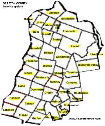 Grafton County New Hampshire MAP